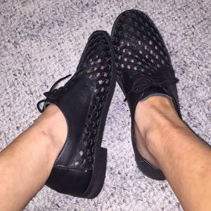 Black Leather Oxfords 🖤🖤